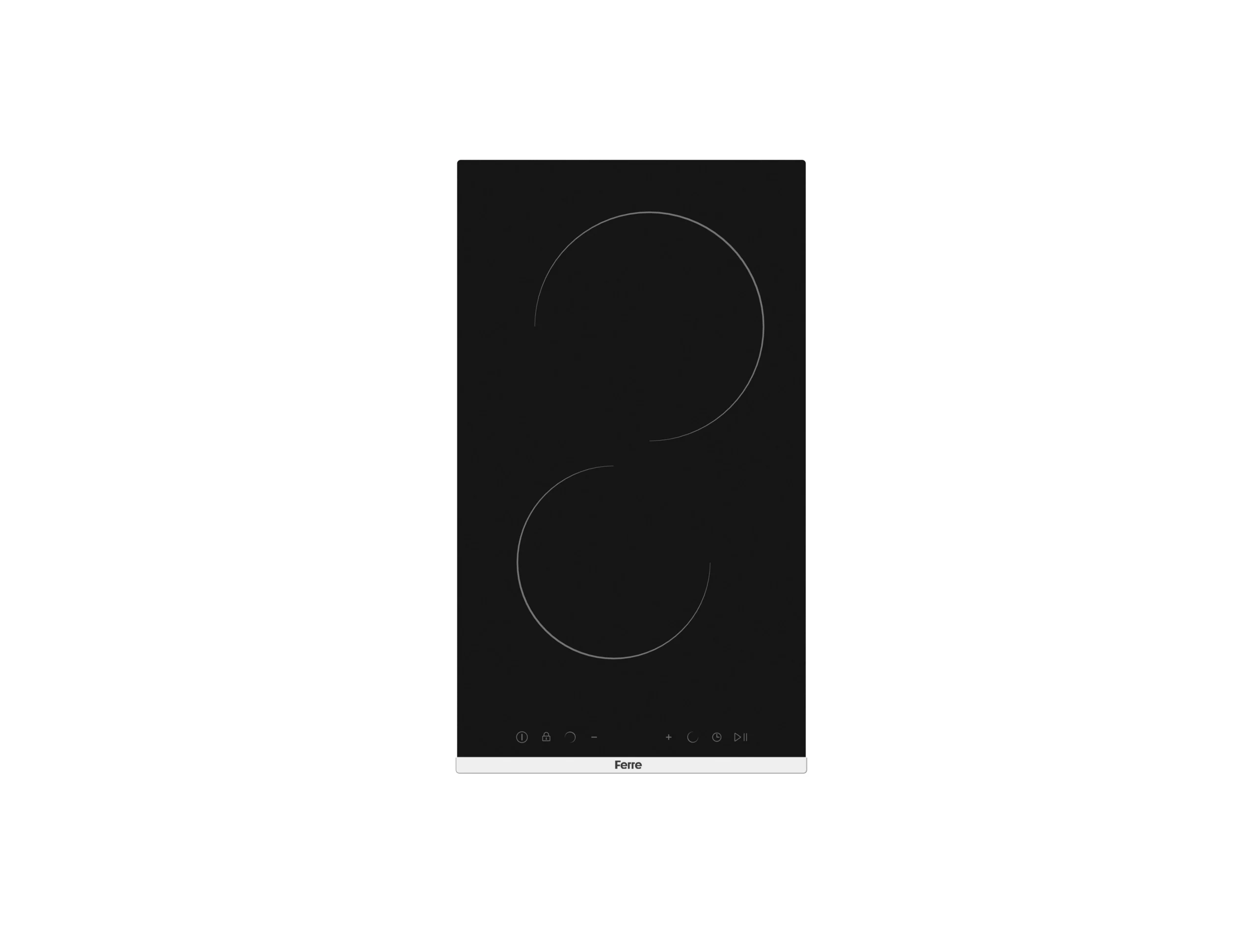 FERRE 30CM 2 PLATE DOMINO STAINLESS STEEL VITROCERAMIC BUILT-IN HOB - Image 2