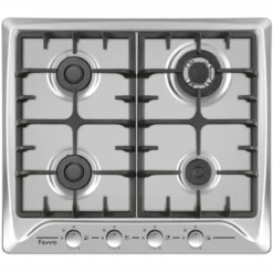 FERRE 60CM STAINLESS STEEL 4 BURNER WITH WOK BURNER GAS BUILT-IN HOB