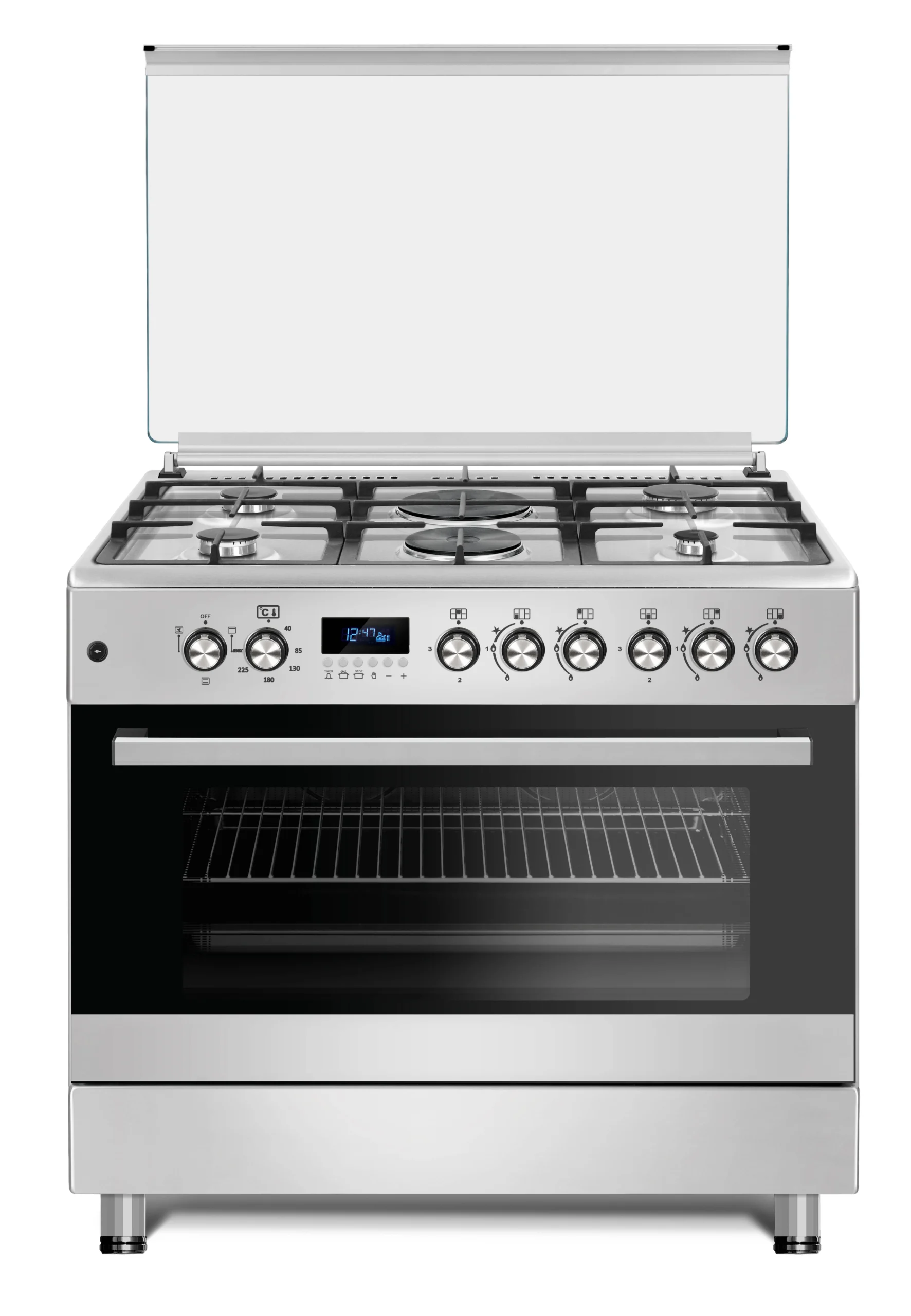 FERRE 90X60 FREESTANDING 4 GAS 2 ELECTRIC COMBO STOVE