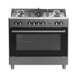 TOTAI 90CM 5 BURNER GAS STOVE WITH ELECTRIC OVEN STAINLESS STEEL